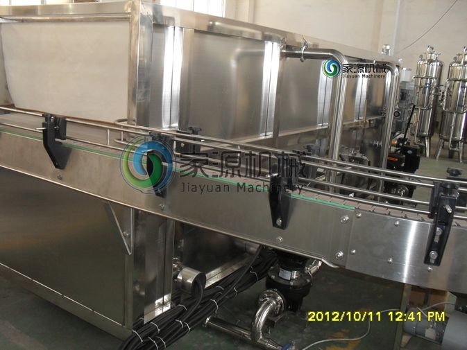 Juice Glass Bottle Cooling Machine , Stainless Steel Beverage Production Equipment 2