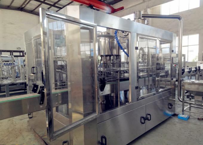 PLC Control Fruit Juice Filling Machine For Beverage Factory SUS304 Silvery White 2