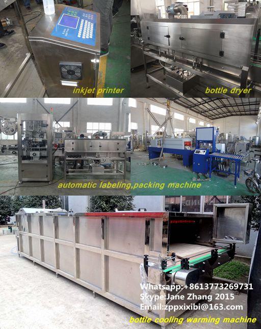 Aseptic Milk Glass Bottle Filling Machine / Bottling Production Line Food Grade SS304 4