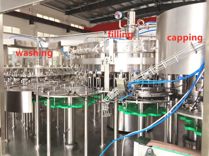 8.07KW Carbonated Soft Drink Production Line , 8000BPH 500ml Soda Water Bottling Filling machine 0
