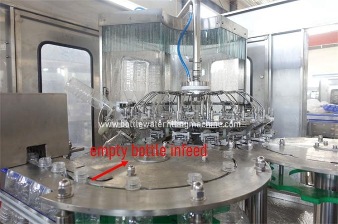 Mineral Pure Drinking Liquid Filling Machines , Automatic Water Bottle Filling System 0