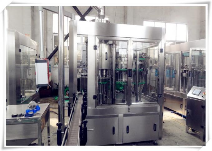 PLC Control Fruit Juice Filling Machine For Beverage Factory SUS304 Silvery White 0