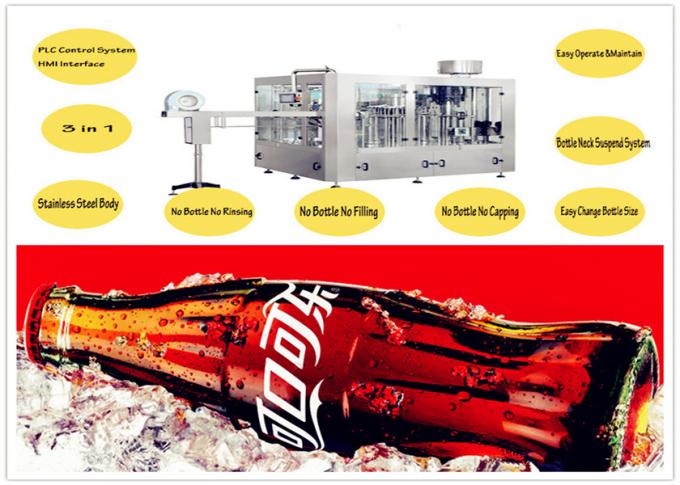 Easy Operation SUS304 Carbonated Beverage Filling Machine For Plastic Bottle 0