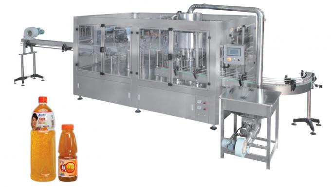Fruit Juice Hot Filling Packaging Machine Processing Bottling 0.6m³ / Min 2500kg 1