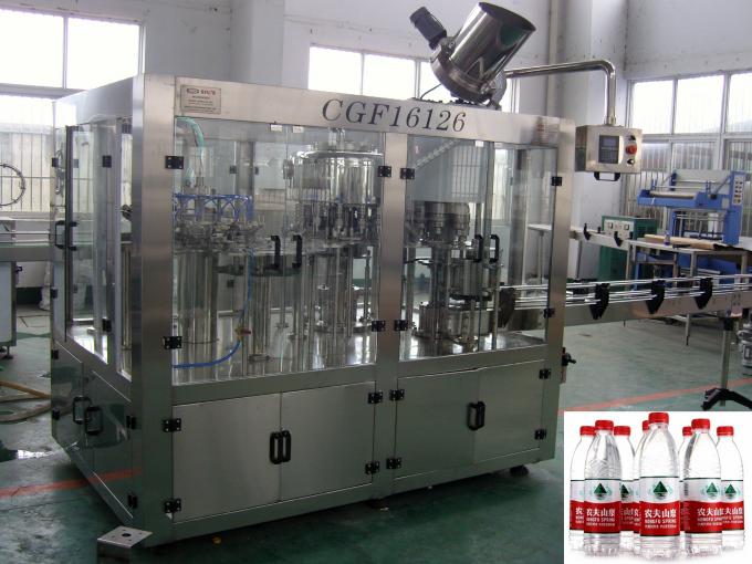 High Precision Mineral Water Bottle Filling Machine with PLC + Touch Screen Control 0