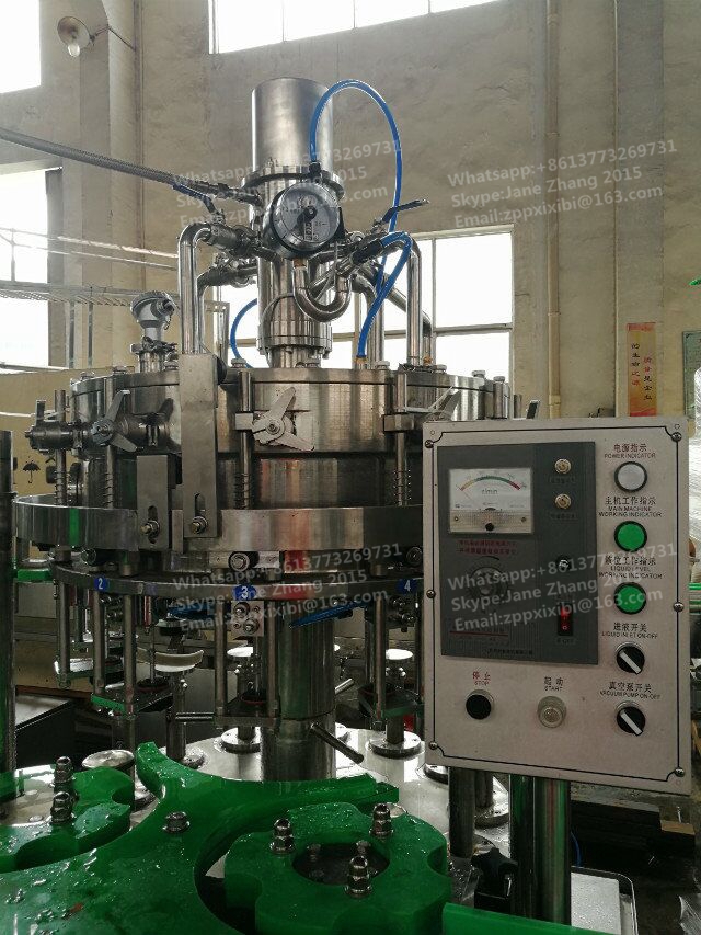 Electric Glass Bottle Filling Machine / Carbonated Drink Production Line 1