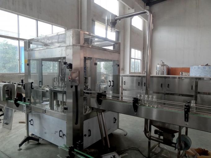 Aseptic Milk Glass Bottle Filling Machine / Bottling Production Line Food Grade SS304 0