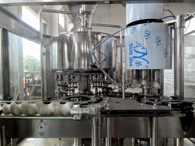 6.68kw Purified Milk Glass Bottle Filling And Capping 2-In-1 Machine For Small Factory 0