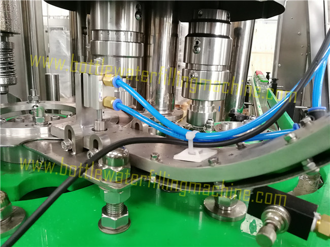 Aluminum Cap Glass Bottle Juice Filling Equipment 3000b/h Capacity 2