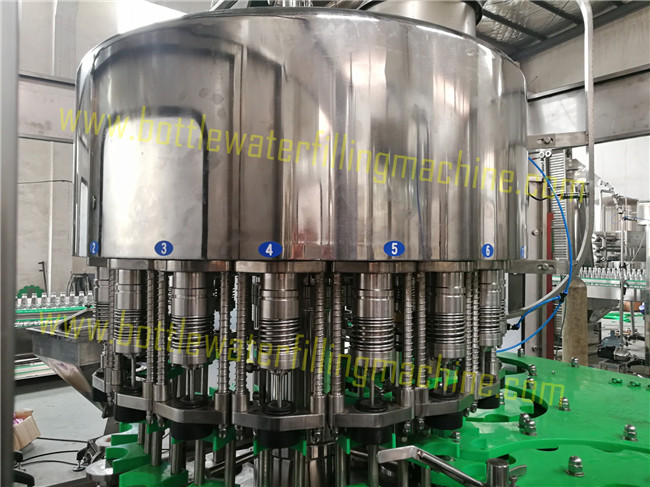 6000B/H Capacity Glass Bottle Non-Carbonated Soft Drinks / Juice Monoblock Filler And Capper 1