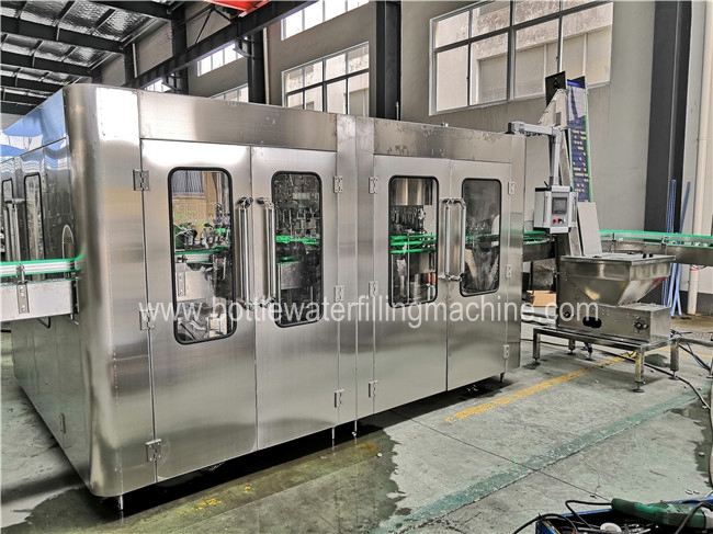 8000 BPH Glass Bottle Carbonated Soft Drink Filling Machine With PLC Control 0