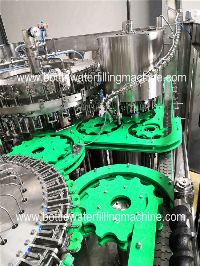 8000 BPH Glass Bottle Carbonated Soft Drink Filling Machine With PLC Control 1