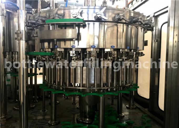 Low Noise Sparkling Water Bottling Line , Carbonated Flavored Drink Filling Machine 0