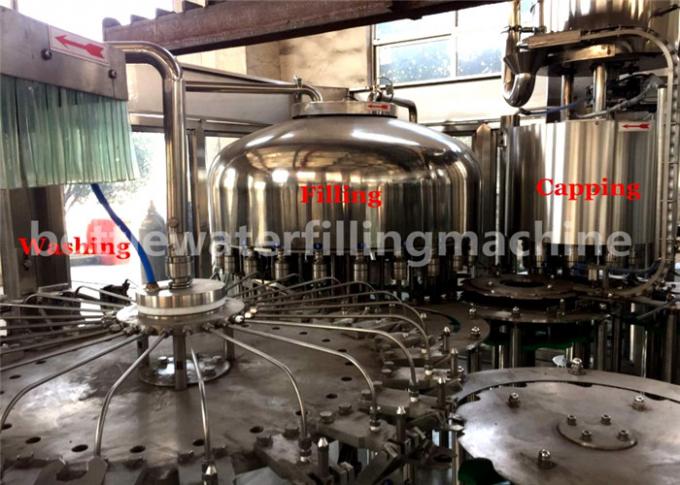 3 In 1 Full Automatic Bottle Filling Machine , Drinking Water Production Line 0