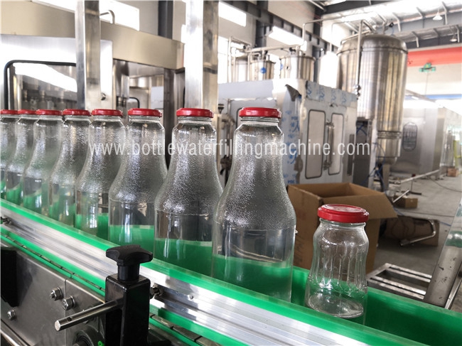 Glass Bottle Filling Twist Off Sealing Packing Machinery, Small Juice Production 2