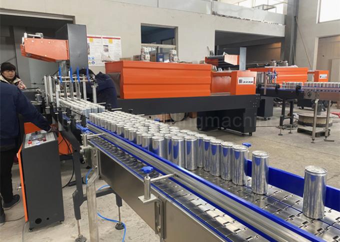 6000CPH Fruit Juice Canning Line , Coconut Water Aluminum Can Filling And Sealing Machine 1
