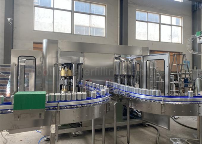 6000CPH Soymilk Tin Can Juice Filling Machine Opened Valve Height Adjustable 0