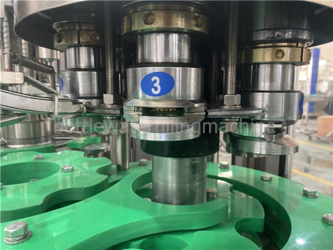 4.88kw 350ml 25 Degree Glass Bottle Juice Filling Machine  Rotative Rinsing Turret 2