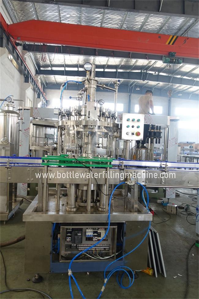 30cl Soft Drink Making Machines , Soft Drink Canning Machine 304 Steel 1