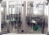 Aerated Water / Beverage Filling Machine SUS304 Silvery White For Glass Bottle