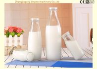 Aseptic Milk Glass Bottle Filling Machine / Bottling Production Line Food Grade SS304