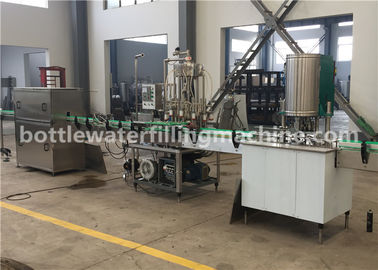 Canned Juice / Vodka / Milk Beverage Filling Machine For Small Beverage Canning Line