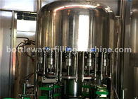 Glass Bottle Flavor Water Filling Machine , 3 In 1 Juice Production Line