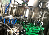 Glass Bottle Flavor Water Filling Machine , 3 In 1 Juice Production Line