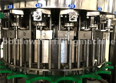 Low Noise Sparkling Water Bottling Line , Carbonated Flavored Drink Filling Machine