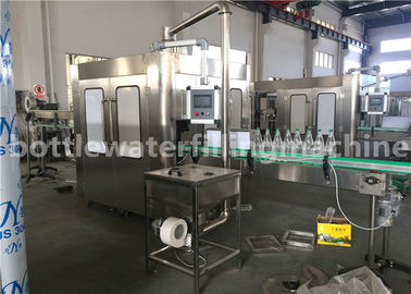 Low Noise Sparkling Water Bottling Line , Carbonated Flavored Drink Filling Machine