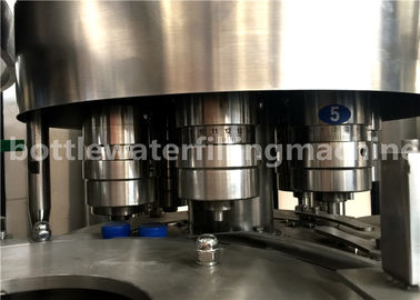 Low Noise Sparkling Water Bottling Line , Carbonated Flavored Drink Filling Machine