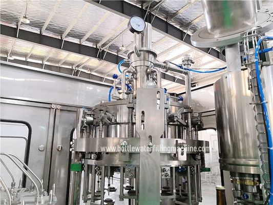 Low Consumption 3000bph 75mm Diameter Glass Bottle Filling Line