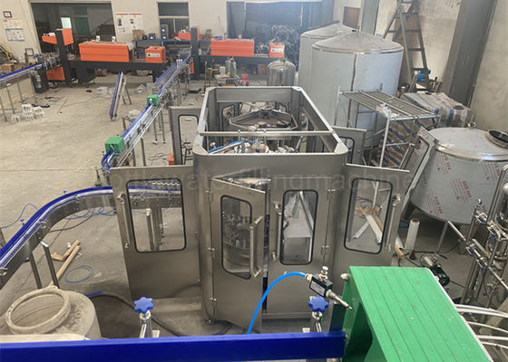 6000CPH Soymilk Tin Can Juice Filling Machine Opened Valve Height Adjustable