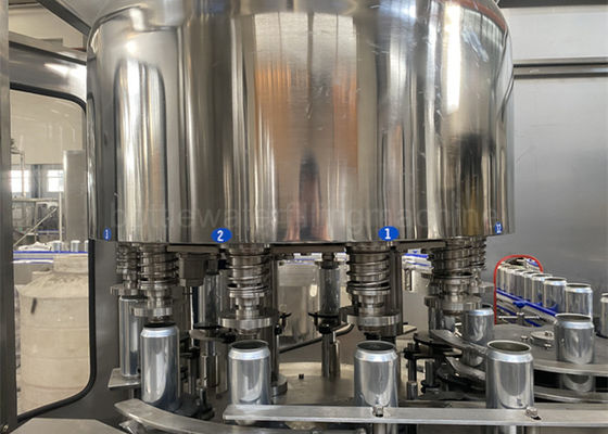 6000CPH Soymilk Tin Can Juice Filling Machine Opened Valve Height Adjustable