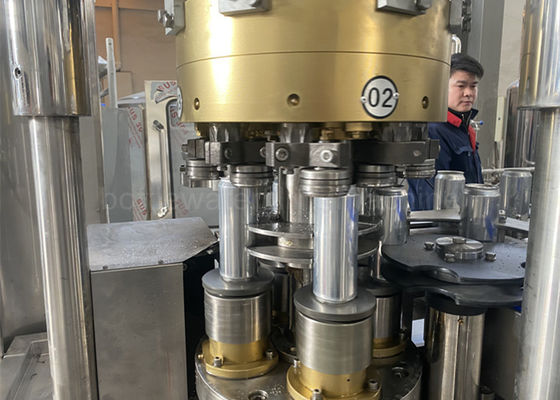6000CPH Soymilk Tin Can Juice Filling Machine Opened Valve Height Adjustable