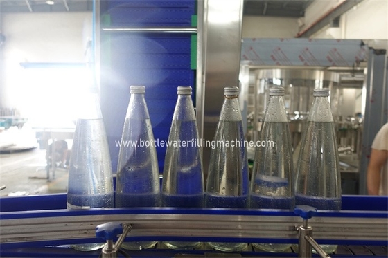 Glass Bottle Carbonated Soft Drink Rinsing Filling Machines 2000ml Production Line