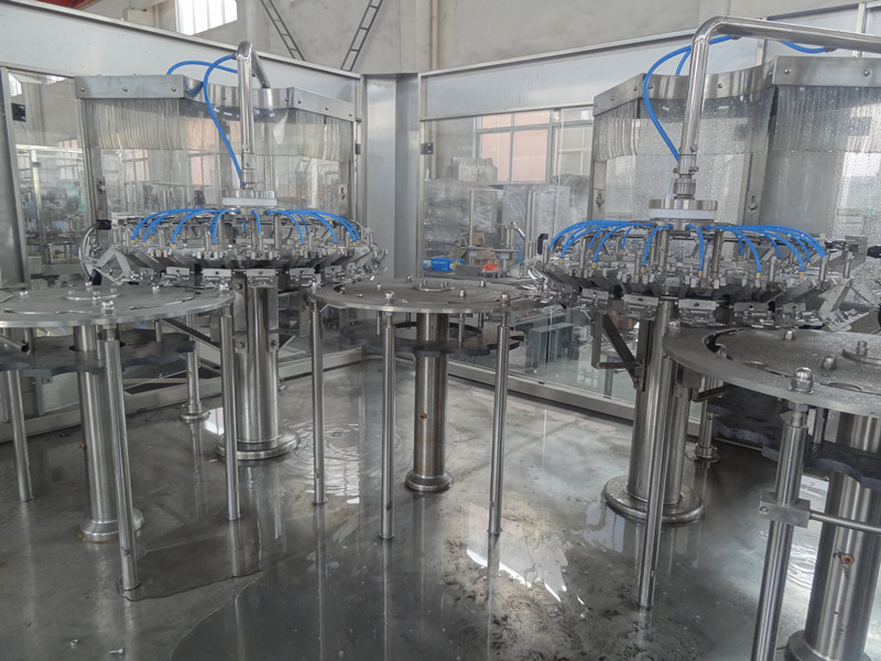 Stainless Steel 3000 - 14000BPH Beverage Filling Line Juice Filling Packing Machine