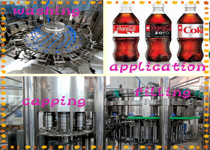 Gas Contained Cola Energy Drink Filling Machine With Low Electricity Consumption