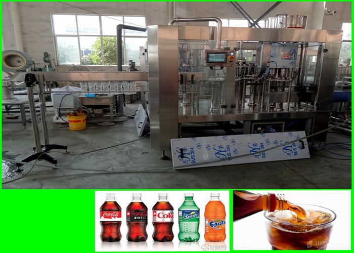 Electric Driven Carbonated Drink / Beverage Filling Machine 7kw PLC Control