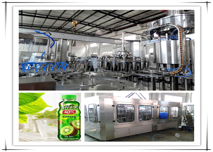 Hot Automatic Juice Filling Machine / Juice Processing Equipment With PLC Control