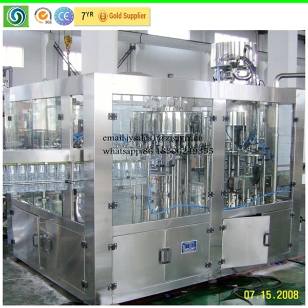 3-In-1 Monoblock Automatic Pure Liquid Bottle Filling Machine For Fruit Juice Production