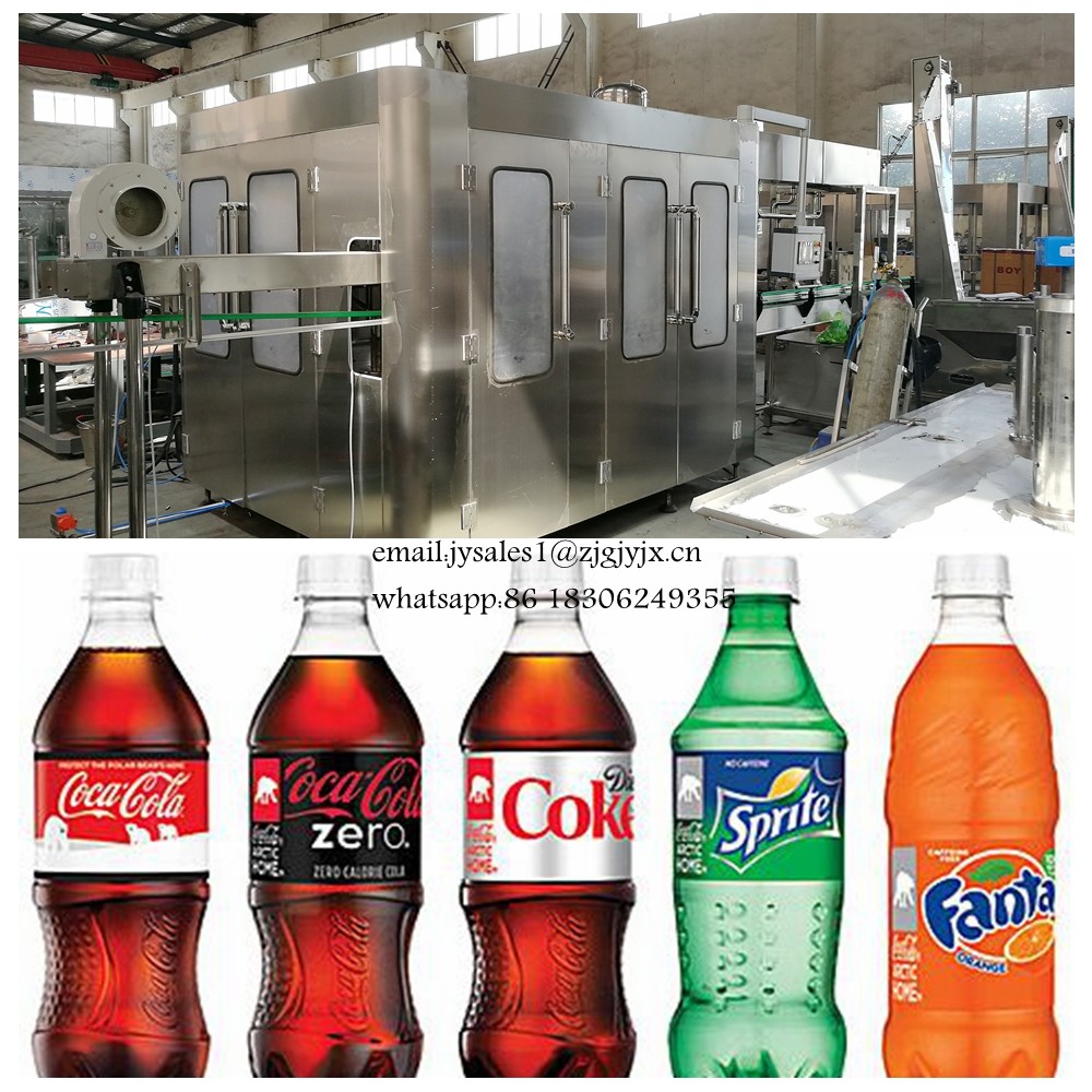 Automatic Carbonated Beverage Production Line / 3-In-1 Soft Drink Filling Machine