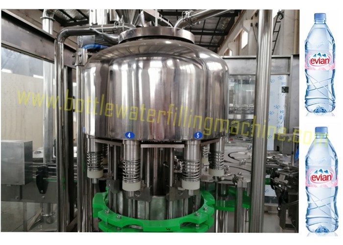 Pure Water Bottle Washing / Filling / Capping 3 In 1 Packaging Machine