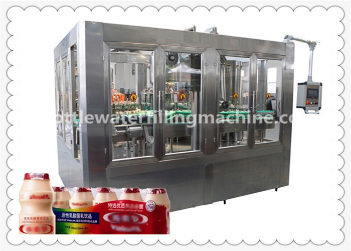 Automatic Bottle Soybean Milk Hot Filling Machine With 8 Capping Head