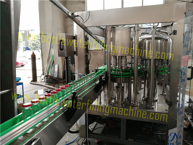 Green Tea , Black Tea , Juice , Glass Bottle Filling Machine 380v 50hz