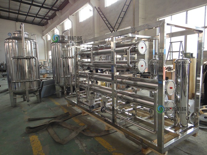 Stainless Steel 5000 LPH Water Purifying Machine Semi Automatic For Beverage