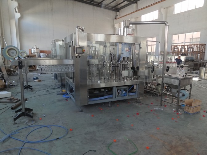 Electric Hot Filling Machine 3.88kw Fully Automatic Water Bottling Plant