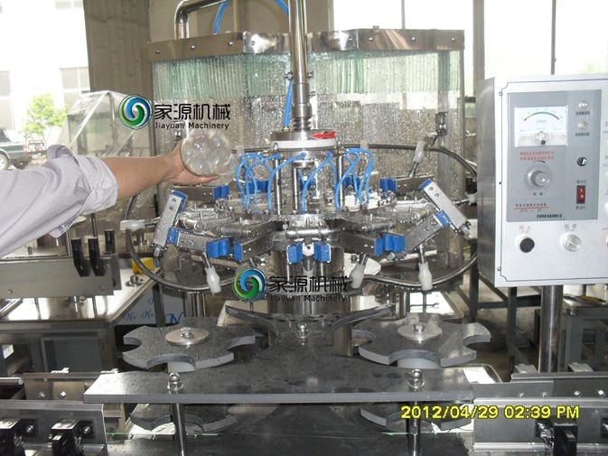 Auto Juice Filling Equipment , Purified Water Bottle Packing Machine