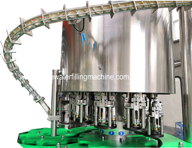 3 In1 Bottle Filling Machine / Soda Water Line Isobaric Beer Washing Filling Capping
