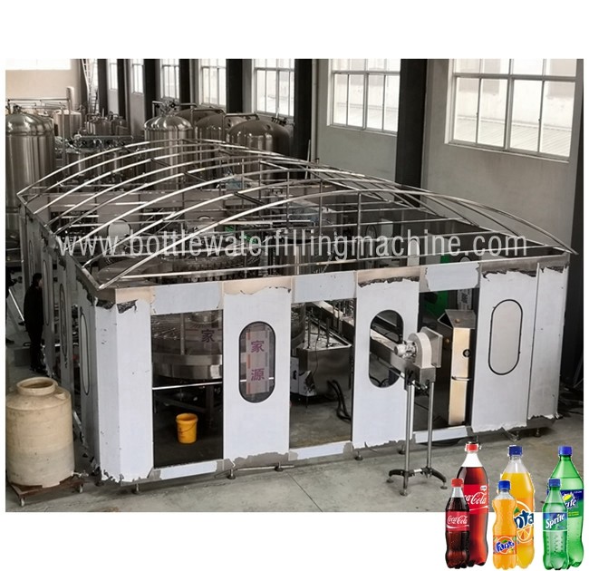 Soft Carbonated Drink Filling Machine , Pepsi Making Machine Complet Line